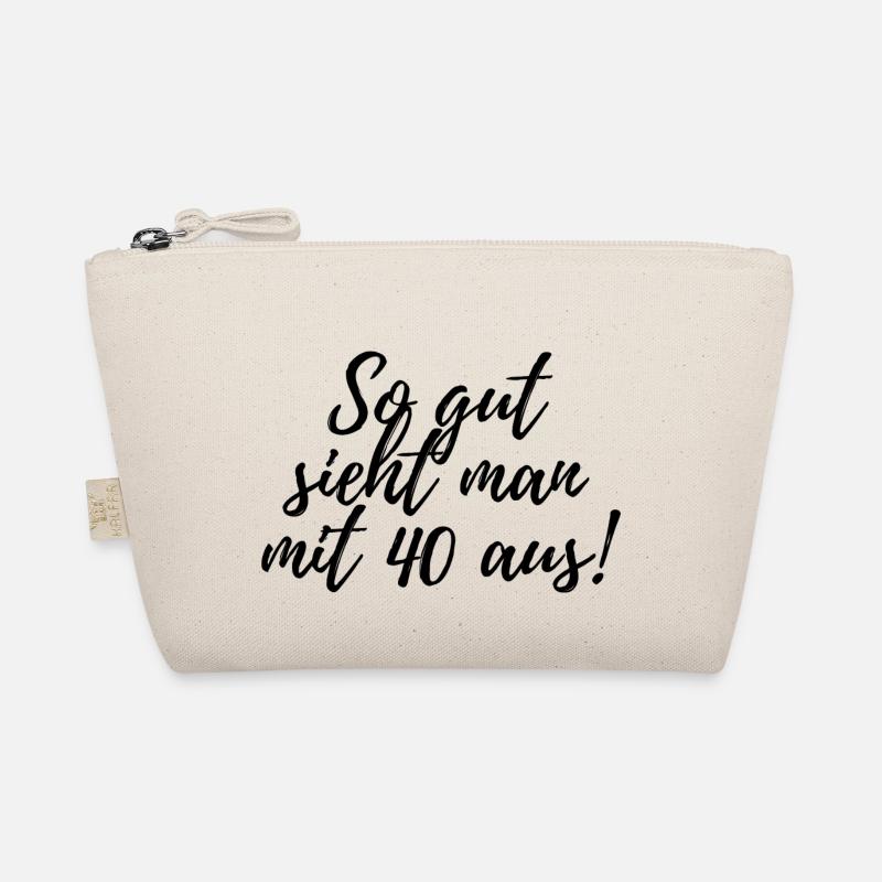 40th birthday - Organic Pouch - nature