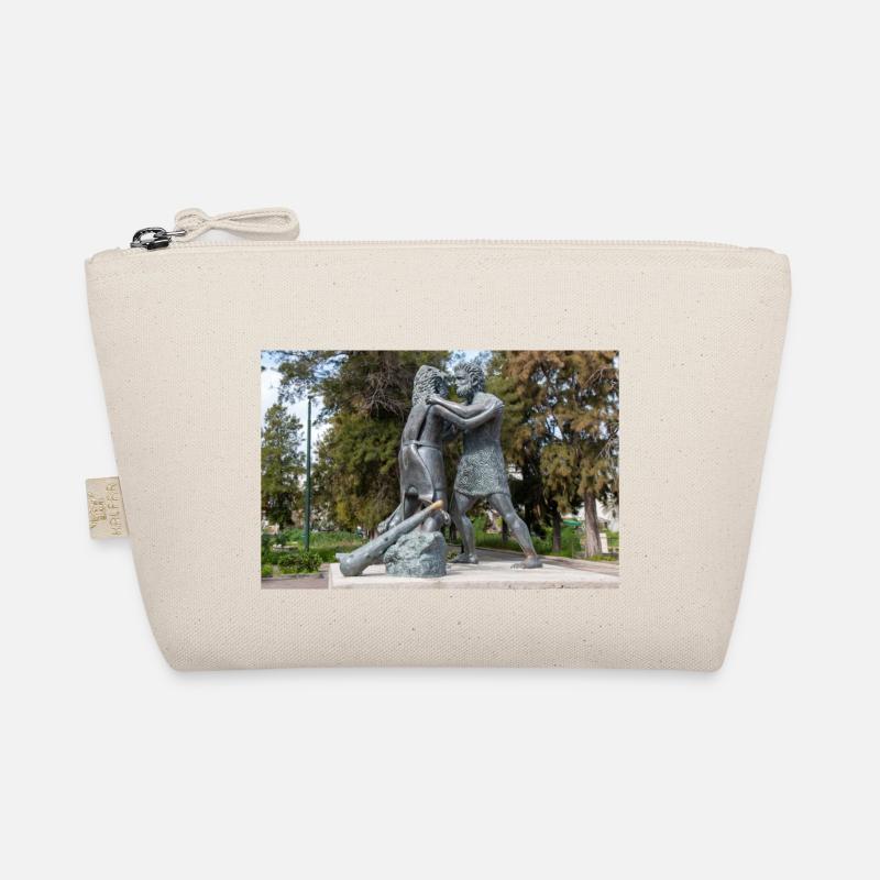 Statue des mythologischen Ringkampfes Bio-Täschchen