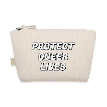 Protect Queer Lives - Organic Pouch - nature - Front