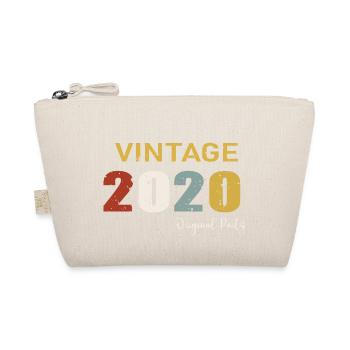 Originalteile 2020 - Geschenk zum 4-jährigen Jubiläum - Bio-Täschchen - Natur - Vorne