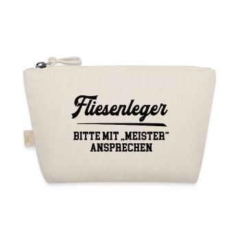 Fliesenleger Meister Prüfung Bestanden Ausbildung - Bio-Täschchen - Natur - Vorne
