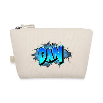 GRAFFITI NAME "DAN" + MUR FISSURE BRIQUE - Trousse biologique - nature - Devant