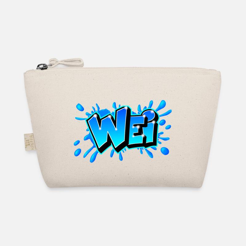WEI splash Blaues Graffiti von Max the Tagger Bio-Täschchen