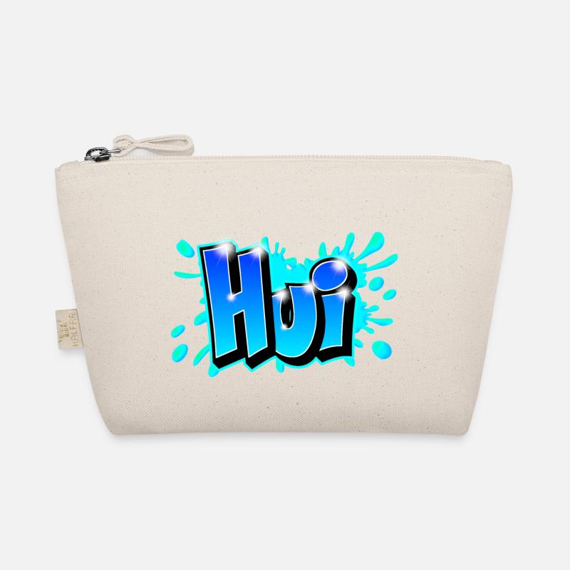 Graffiti "Hui" auf jedem Medium druckbar! Bio-Täschchen