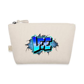 Graffiti LEE Blue Brick Cracks - Organic Pouch - nature - Front