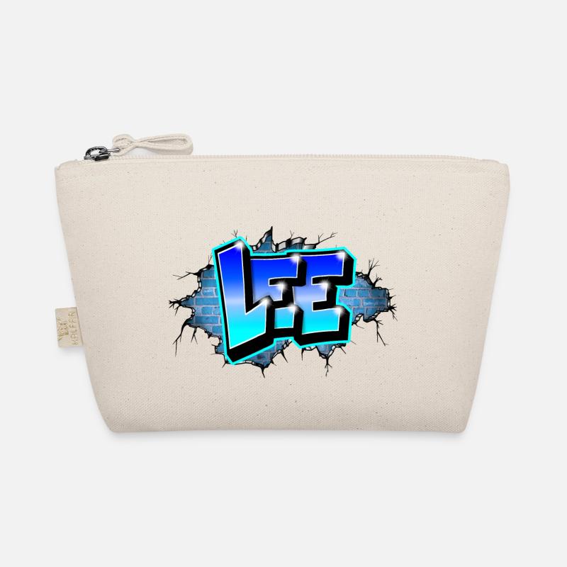Graffiti LEE Blue Brick Risse Bio-Täschchen