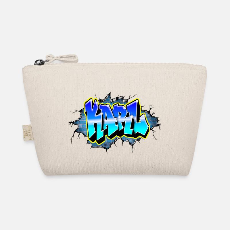 Graffiti KARL Blue Brick Crack Organic Pouch