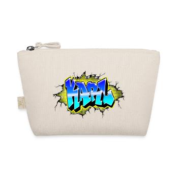 Graffiti KARL Wall Crack Ziegel Gelb - Bio-Täschchen - Natur - Vorne