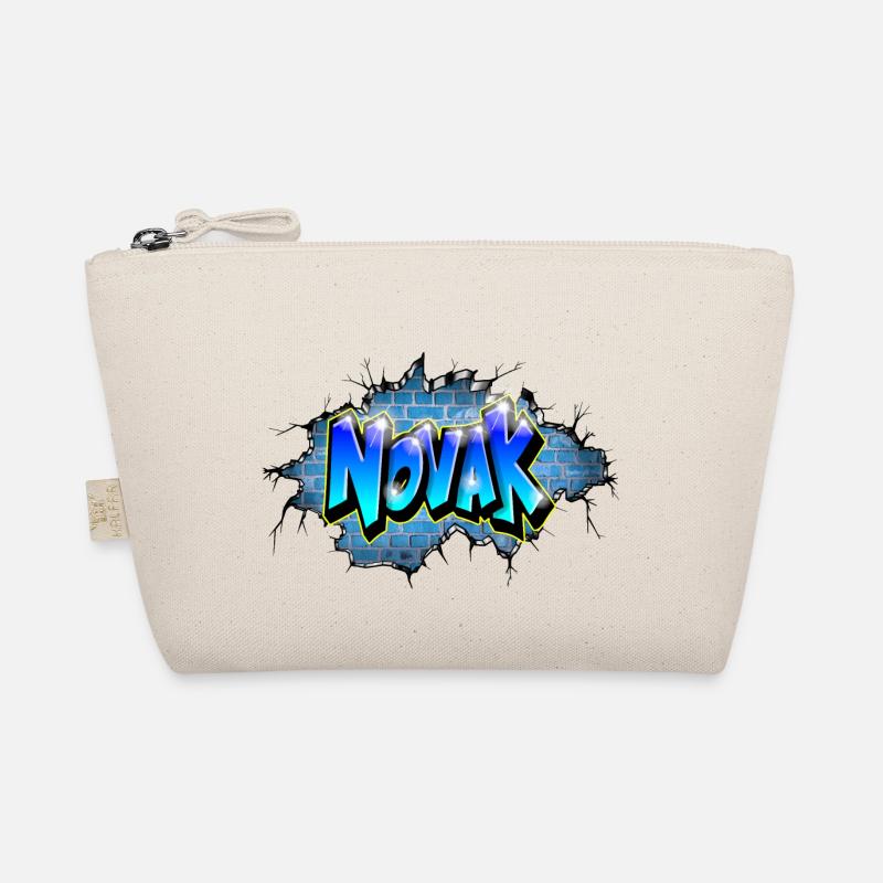 Graffiti NOVAK Risse Geburtstagsgeschenk Kind Bio-Täschchen
