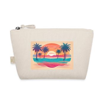 a retro sunset - Bio-Täschchen - Natur - Vorne