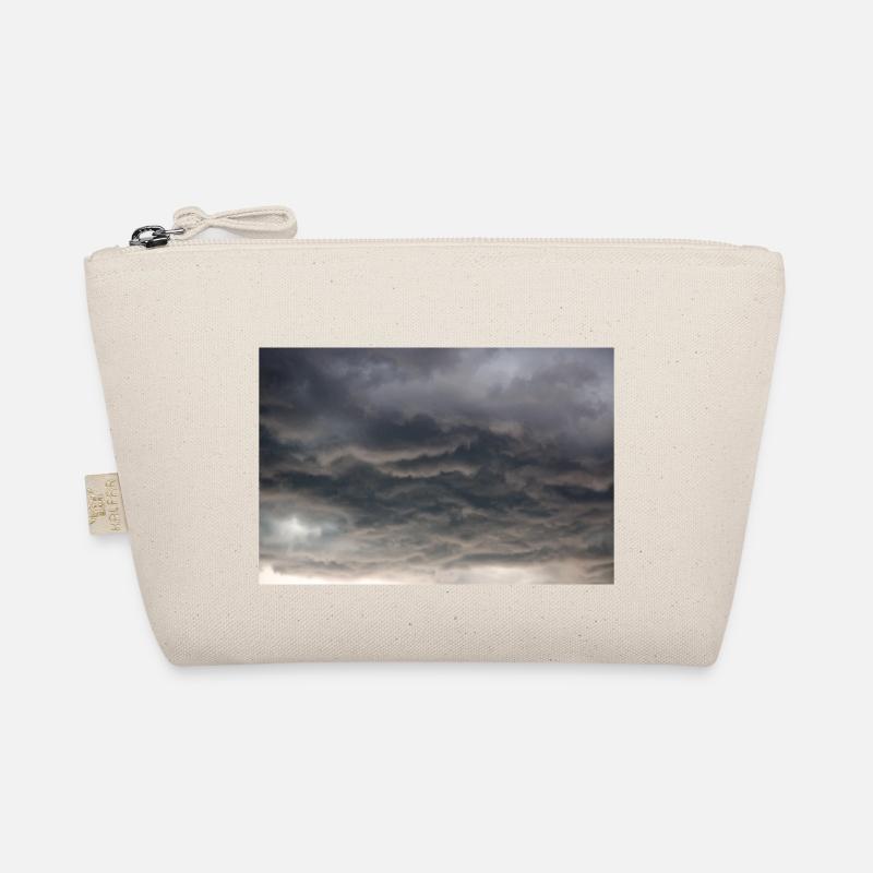 Dunkle Wolkenformationen im Sturm - Bio-Täschchen - Natur