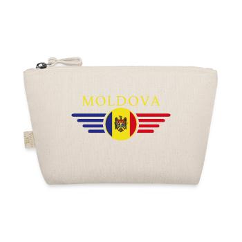 I Love Moldova, Elegance Style Design T-Shirt - Organic Pouch - nature - Front