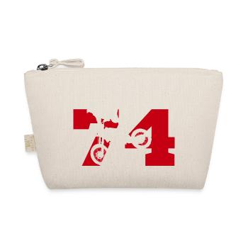 Moto 74 motard - Organic Pouch - nature - Front