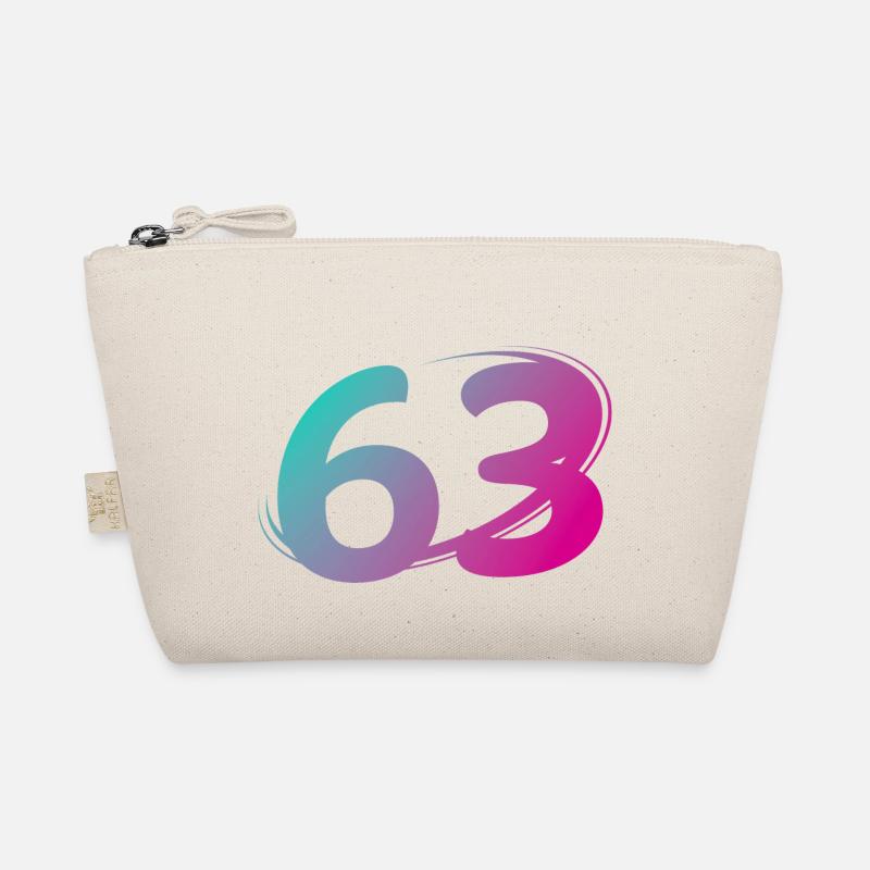Number 63 multicolor Organic Pouch