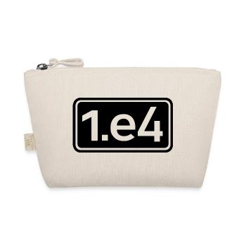 1.e4 Chess Opening Italian Chess Player - Organic Pouch - nature - Front