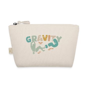 retro bouldering climbing wall usedlook icon logo - Organic Pouch - nature - Front