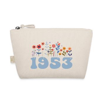 1953 Blumenmuster 1953 Blumen-thema Blumen 1953 - Bio-Täschchen - Natur - Vorne