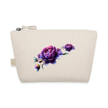 Pivoine violette au design vibrant et élégant - Trousse biologique - nature - Devant