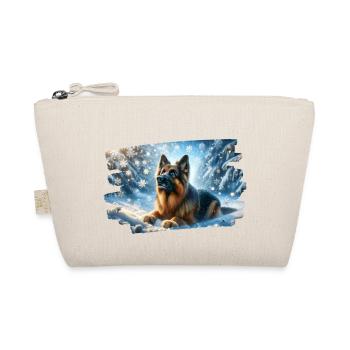 German Shepherd in a magical winter landscape - Organic Pouch - nature - Front