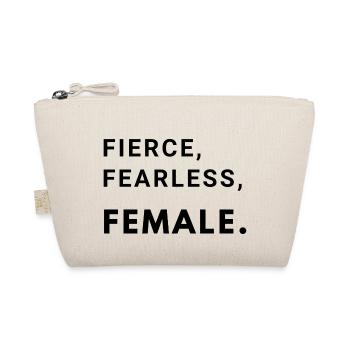 Fierce, Fearless, Female. - Bio-Täschchen - Natur - Vorne