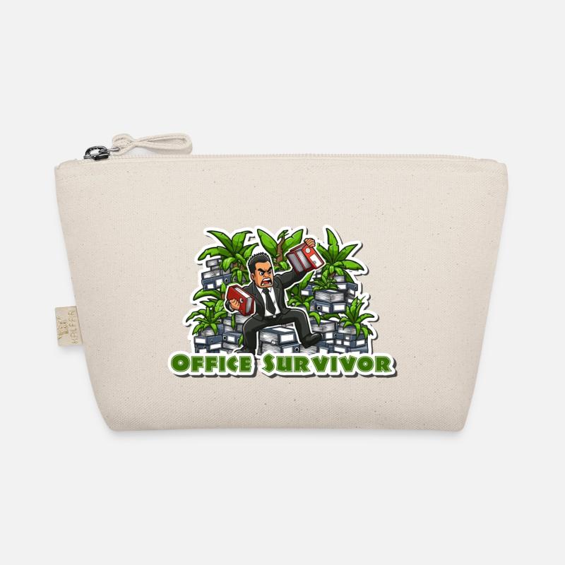 Office Survivor - Funny cartoon for office work Organic Pouch