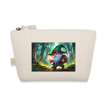Adventurer Gnome Dwarf in the Enchanted Fantasy Forest - Organic Pouch - nature - Front