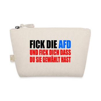 FCK AFD - Gegen Rechts - fuck afd - Bio-Täschchen - Natur - Vorne