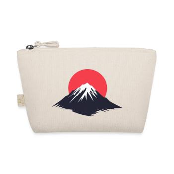 Dessin de montagne, logo de montagne, soleil - Trousse biologique - nature - Devant