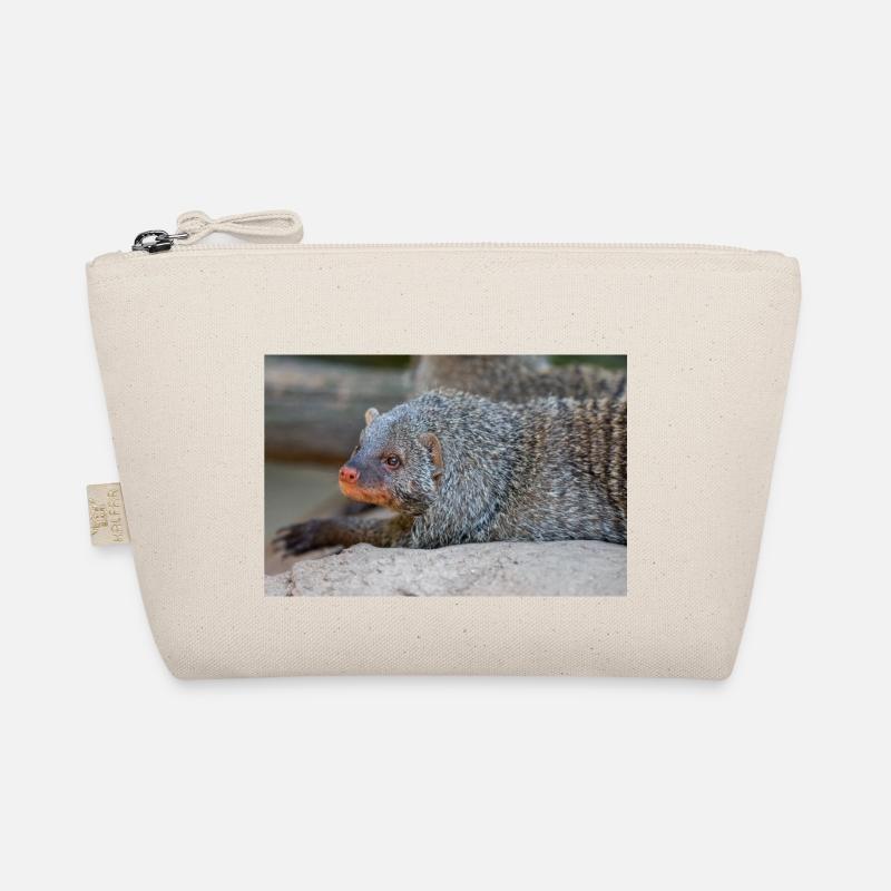 Gebänderte Manguste oder Zebramanguste Zebramanguste Bio-Täschchen