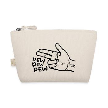 Funny Pew Pew Tees Pretend Hand Gun Noise | Gamer - Trousse biologique - nature - Devant