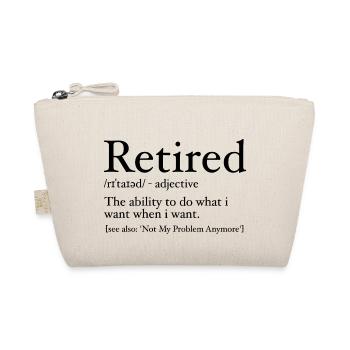 Retirement Definition Lustiger Pensionierter Definitions-Gag - Bio-Täschchen - Natur - Vorne