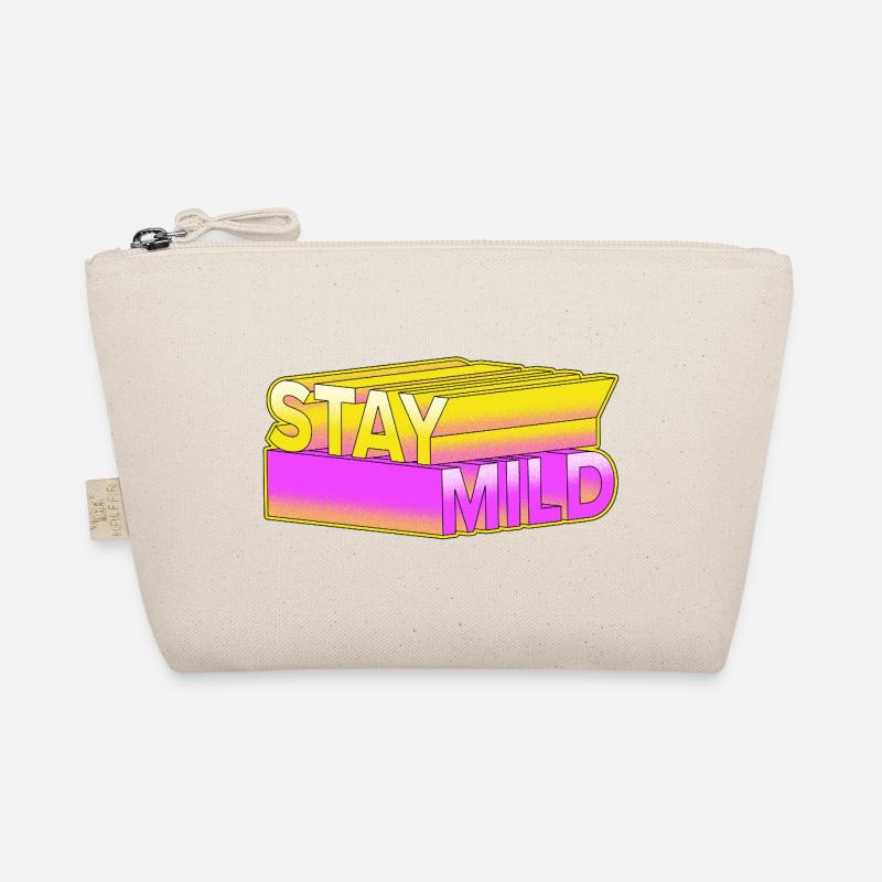 Stay Mild - Look rétro néon 3D Trousse biologique