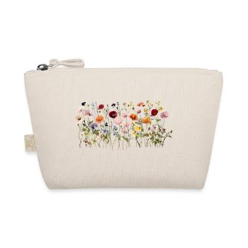 Wildflower Meadow – Natural Watercolor Blooms - Organic Pouch - nature - Front