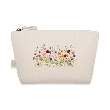 Wildflower Meadow – Natural Watercolor Blooms - Organic Pouch - nature - Front