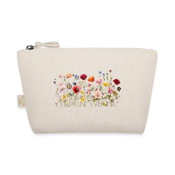 Wildflower Meadow – Natural Watercolor Blooms - Organic Pouch - nature - Front