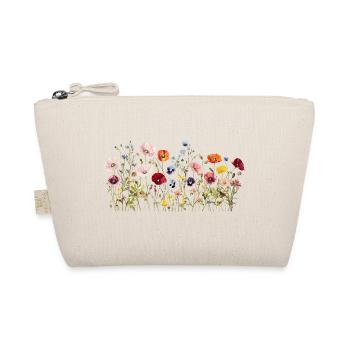 Wildflower Meadow – Natural Watercolor Blooms - Organic Pouch - nature - Front