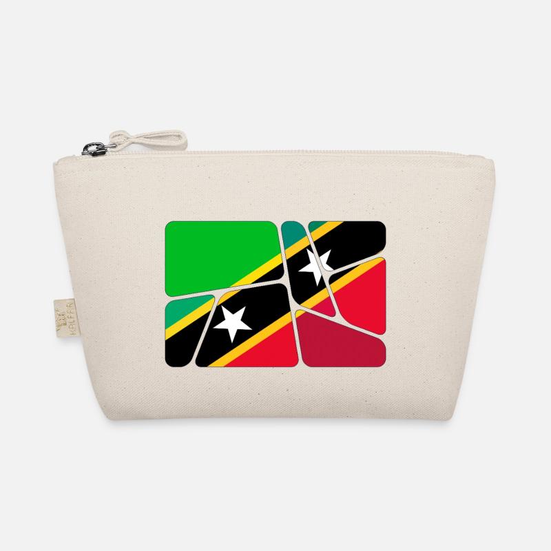 Land Flagge St. Kitts und Nevis Bio-Täschchen