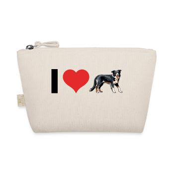 i Love Australian Shepherd - Pet Dog Design - Trousse biologique - nature - Devant