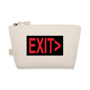 Exit / Ausgang / Notausgang - Bio-Täschchen - Natur - Vorne