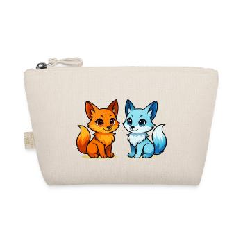 Elements in friendship, fire meets water - Organic Pouch - nature - Front