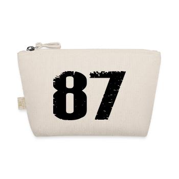 87 Zahl Trikot - Bio-Täschchen - Natur - Vorne
