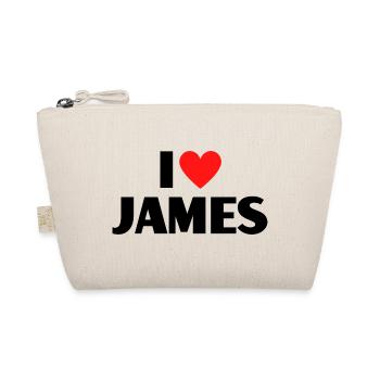 J'aime James Red Heart Love Fan Gift - Trousse biologique - nature - Devant
