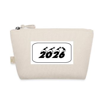 Jahreswechsel 2026 Design mit Feuerwerksideen - Bio-Täschchen - Natur - Vorne