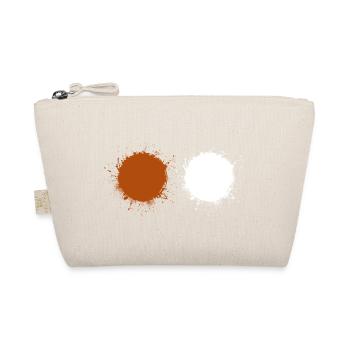 Brown White - Organic Pouch - nature - Front