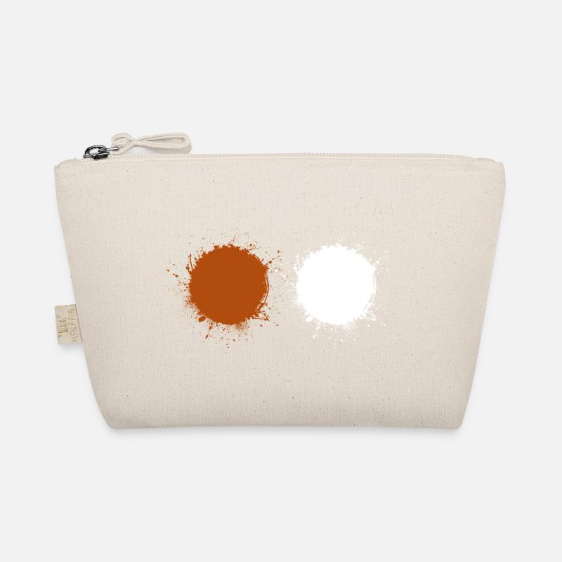 Brown White Organic Pouch