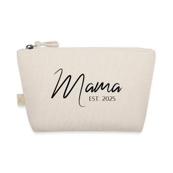 Mama Seit 2025 Jahrgang Mutter Elegant - Bio-Täschchen - Natur - Vorne