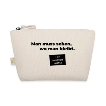 sehen wo man bleibt - Bio-Täschchen - Natur - Vorne