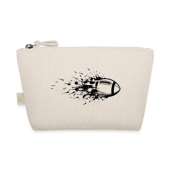 Energetic American Football Art - Organic Pouch - nature - Front