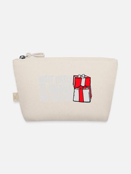 Most Likely to Shake the Presents Christmas Fun - Organic Pouch - nature - Front