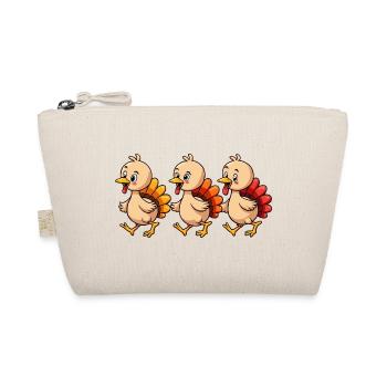 Thanksgiving Truthahn Baby - Bio-Täschchen - Natur - Vorne